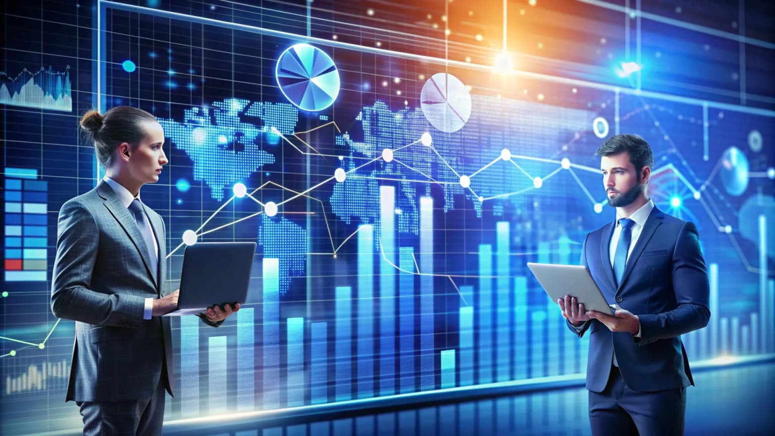 Sales analytics dashboard with global data