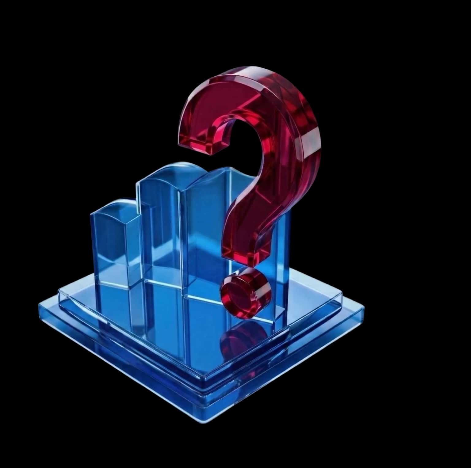 Revenue and founder dependency 3D illustration